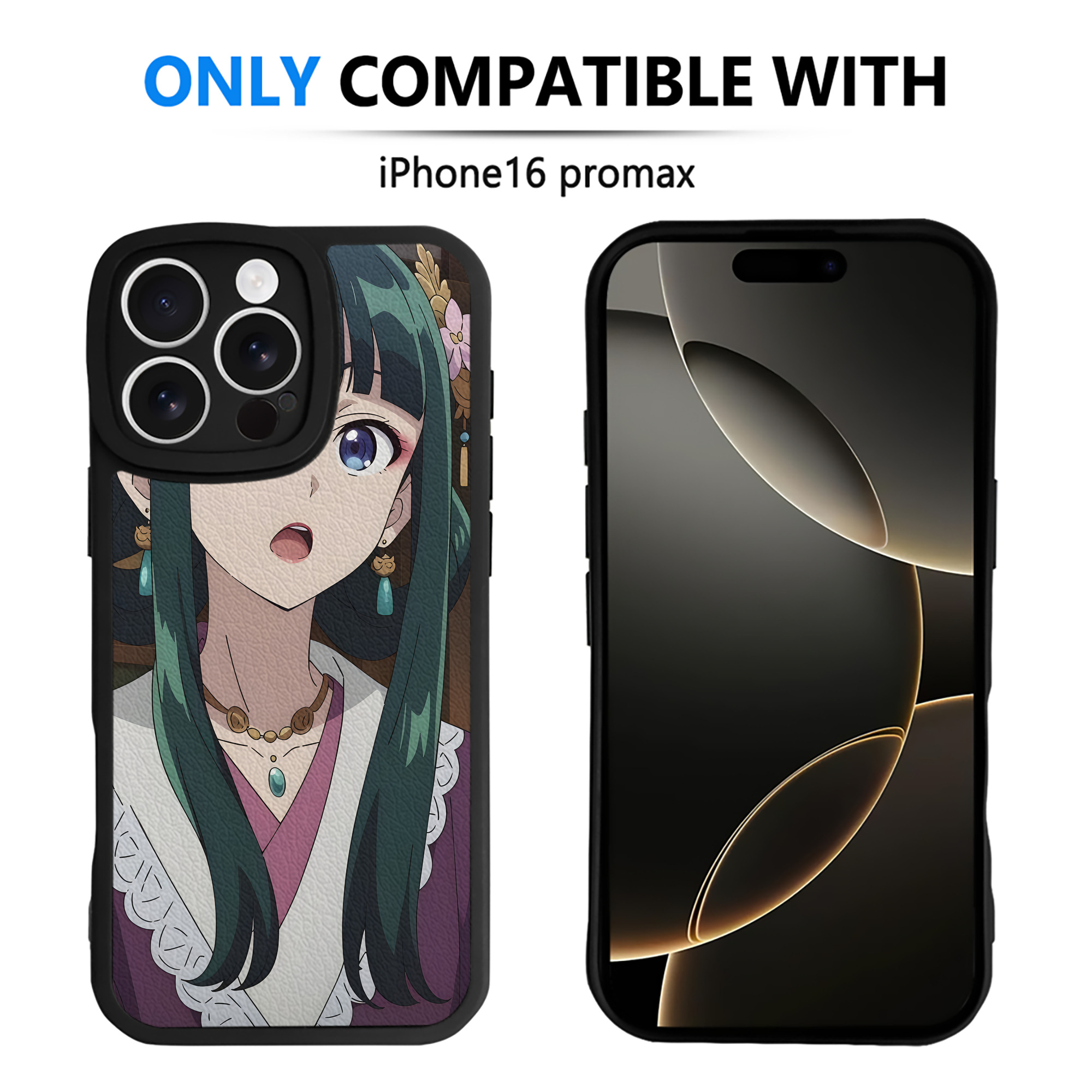 （画像用） 薬屋のひとりごと The Apothecary Diaries 【iPhone 16シリーズ対応】シリコンスマホケース（レザー調） 材質：シリコン